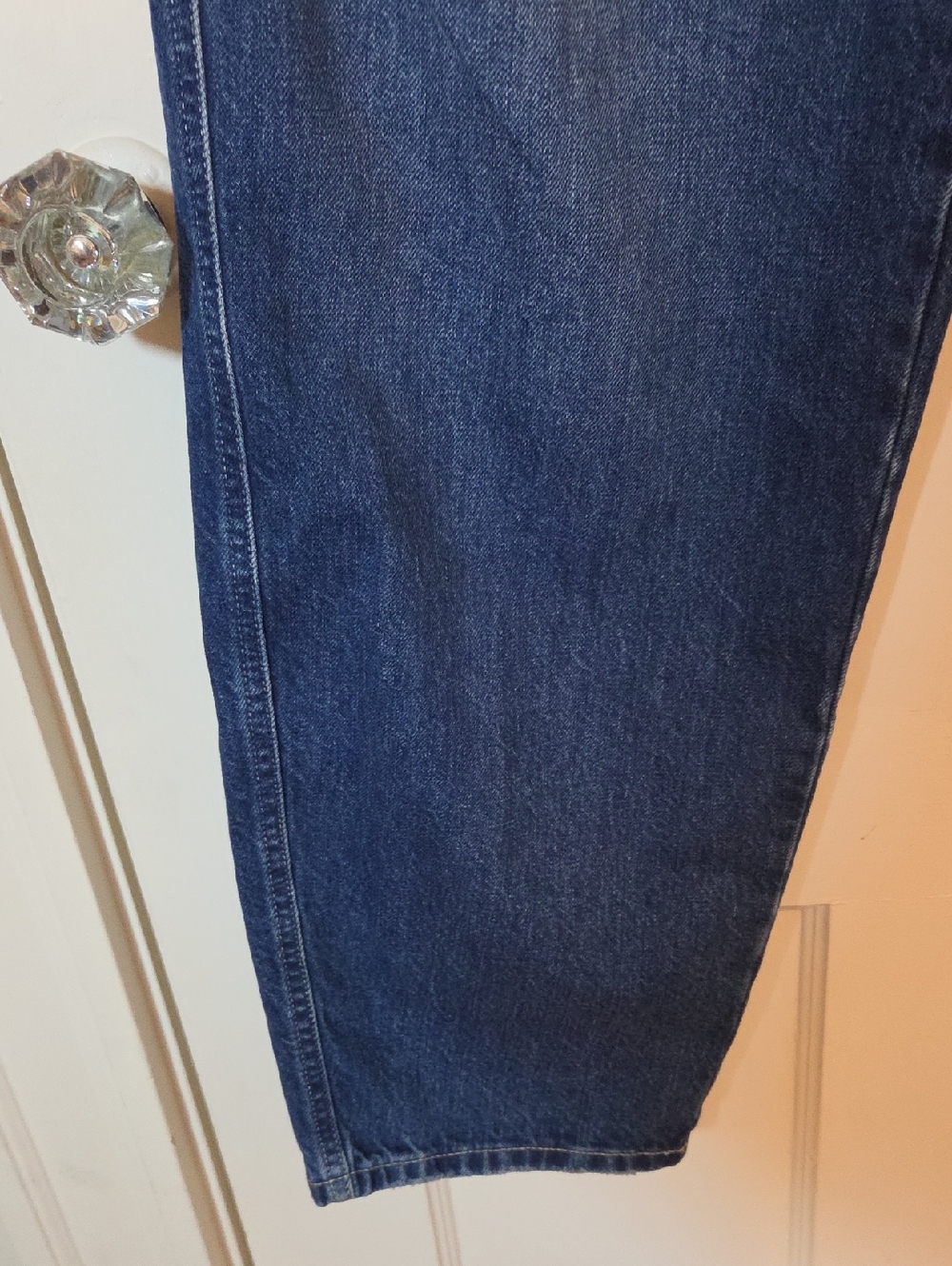 Closed Women's Wellington Cropped Pleated  Ridged Jeans In Dark Denim Sz 29 - Picture 9 of 16